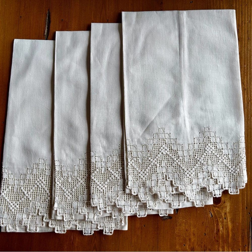 New Linen/cotton hand towels.